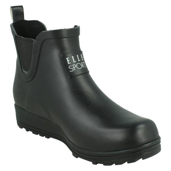 Elle Sport Ladies Elle Sport Pull On Short Ankle Wellington Boots X1278