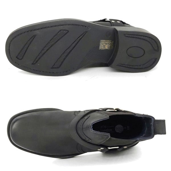 HX London Malden Western Ankle Biker Boots