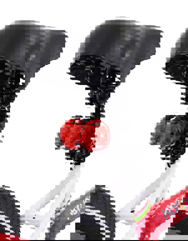 Close-up of Pink tag-along bike