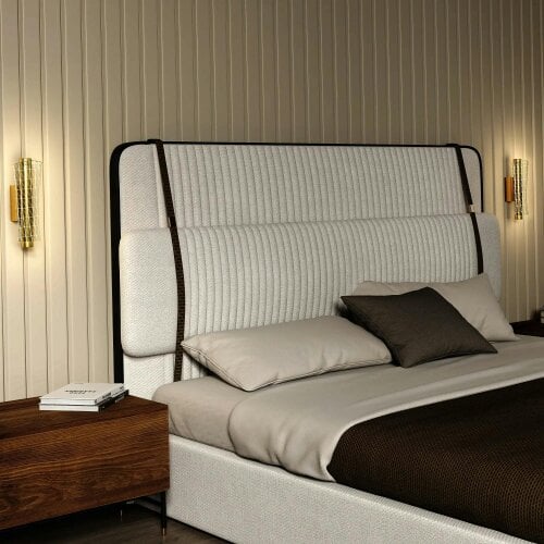 Bobobiy Led Wall Lamp 2 Pack, 9W Modern Indoor Geometric Mesh Wall Light, Colour Temperature Adjustable 3000K/4000K/6500K, Stairs, Gold Tone