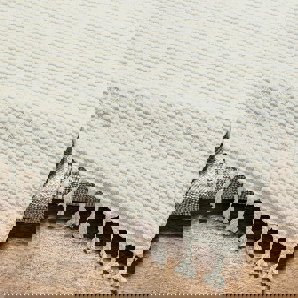 Livabliss Nora-Global Grey Ivory High Pile Fringe Rug