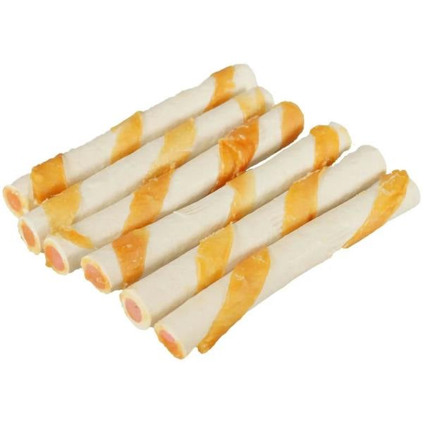 Rosewood Magic Bone Filled Twists Medium Dog Treat With Chicken, Peanut Butter Flavour 195g