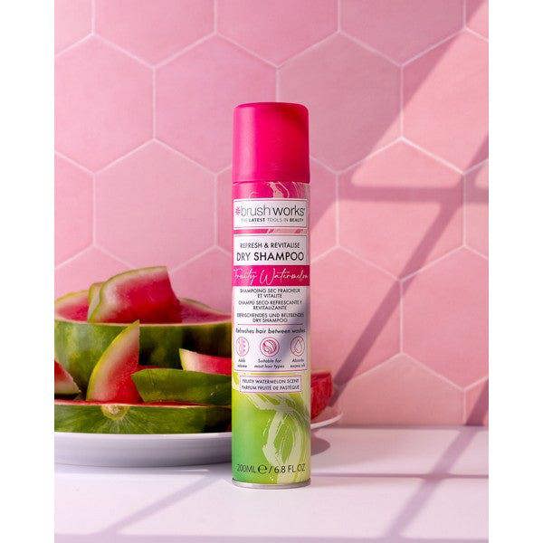 Brushworks Refresh & Revitalise Fruity Watermelon Dry Shampoo - 200ml