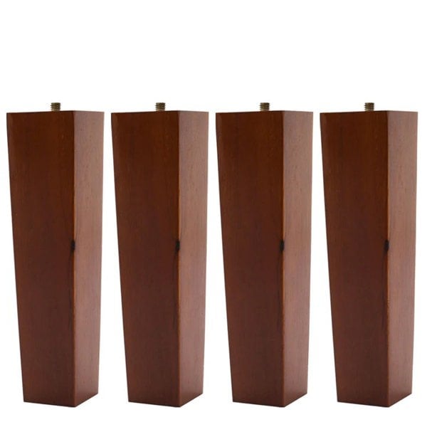 4 Pieces Square Wooden Furniture Legs Chair Sofa Feet Replacement Living and Home