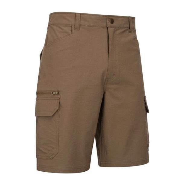 Front angled view of Hoggs of Fife utility shorts with cargo pockets and zip thigh pocket