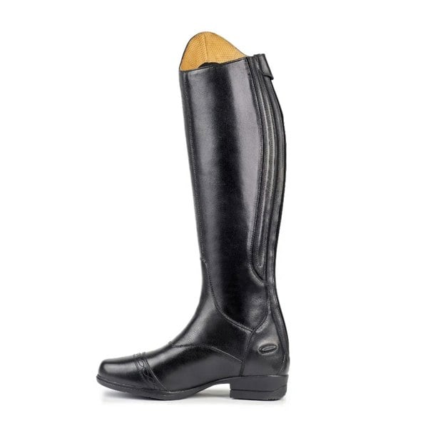 Moretta Women's Aida Leather Long Riding Boots - Black