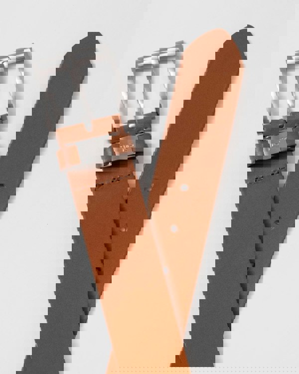 BOSS Orange Connio Mens Leather Belt NOS - Medium Brown 210