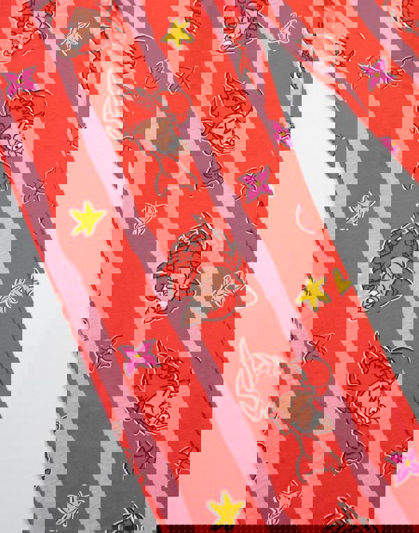 Disney Womens Multicoloured The Little Mermaid And Sebastian Short Sleeve Long Leg Pyjama Set