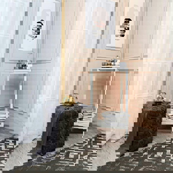 Dorel Home CL Scarlett End Table Set White Marble