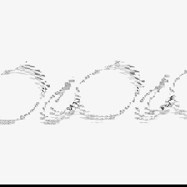 Swarovski Idyllia Rhodium Plated Silver Arrow Sliding Bracelet 5741523