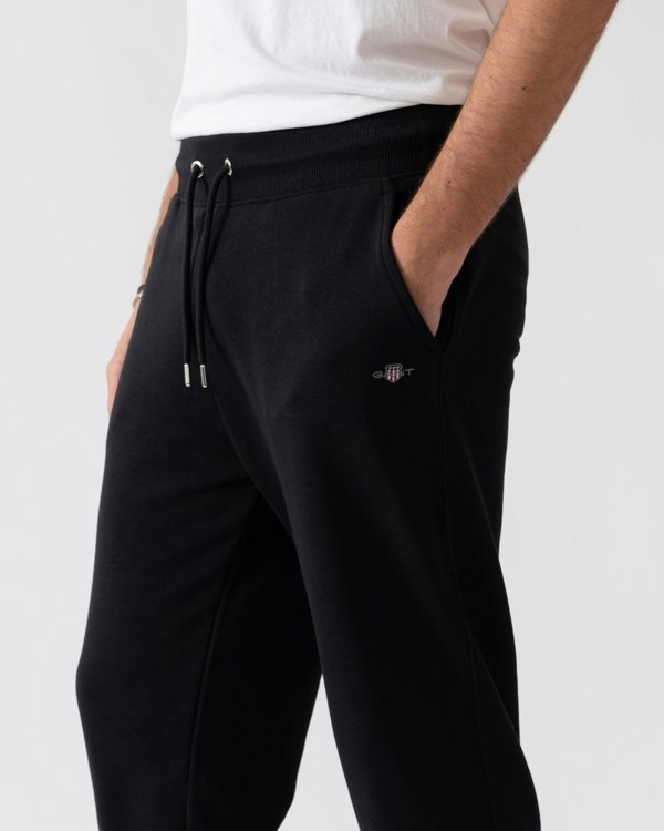 GANT Mens Shield Sweatpants - 5 Black - CHO - Designer Mens Joggers