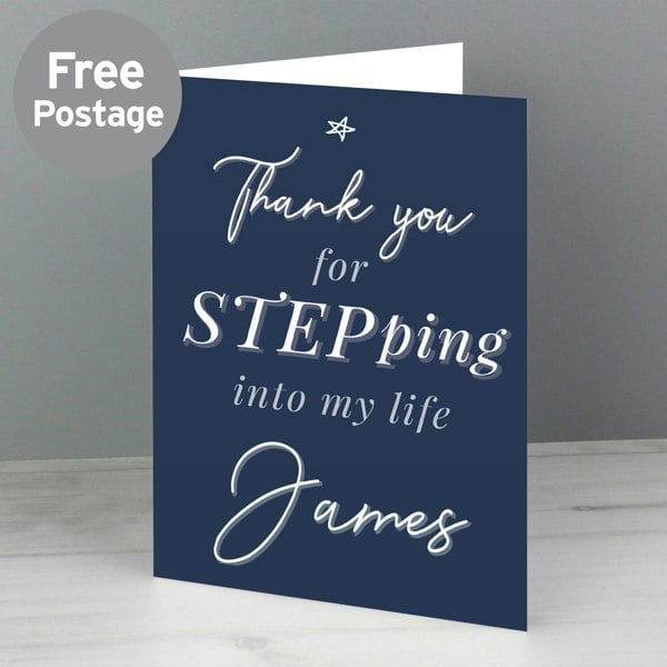 Personalised Memento Company Personalised Stepdad Card