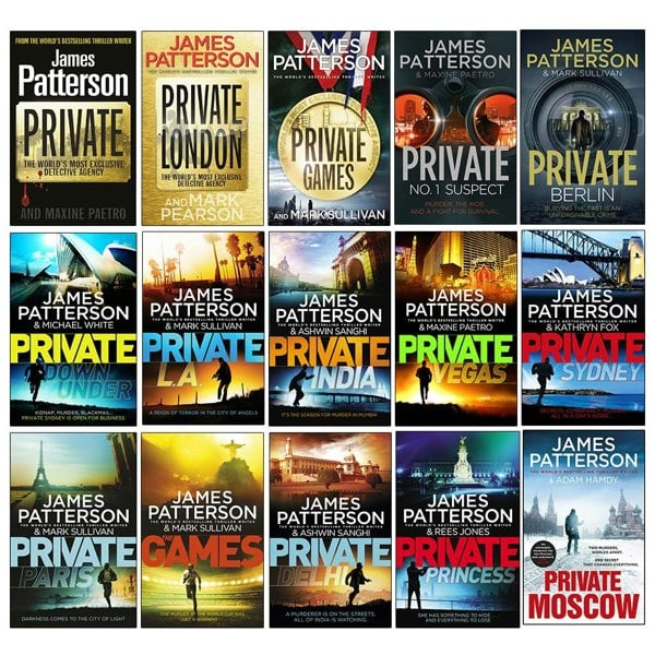 James Patterson Private Series 1-15 Books Collection Set