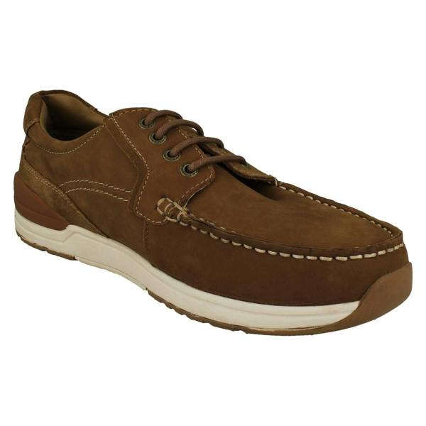Hush Puppies Mens Hush Puppies Lace Up Boat Shoes Flynn Boat Shoe