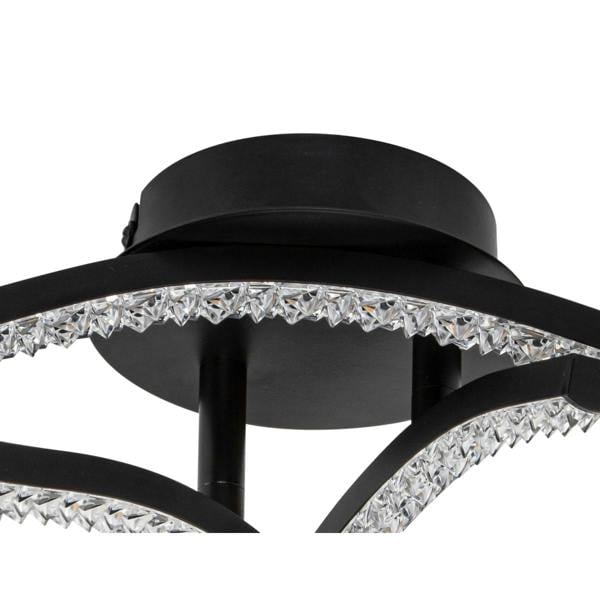 COSYLYTE Kenworth 3 Light Integrated LED Wavy Ceiling Light