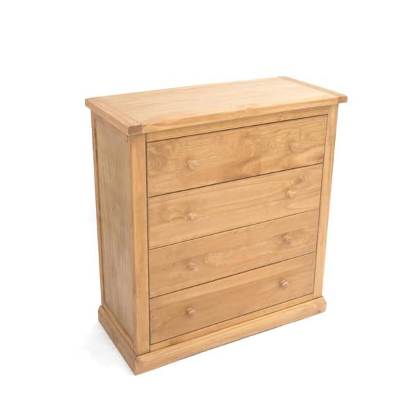 Cabinet Bits Lucca 4 Drawer Chest of Drawers Wood Knob