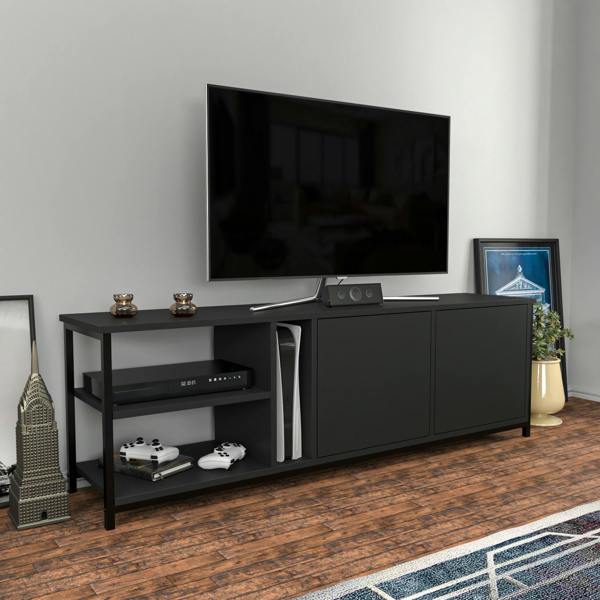 Decorotika Primrose Modern Tv Stand TV Cabinet for TV's up to 72"