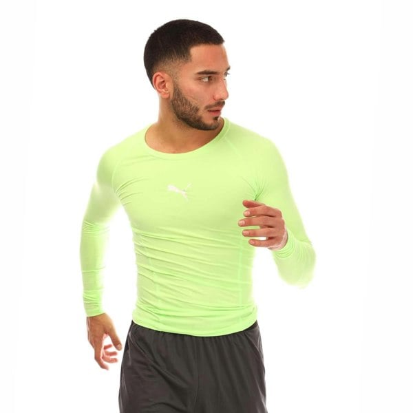 Puma Mens Liga Long-Sleeved Base Layer Top - Lime