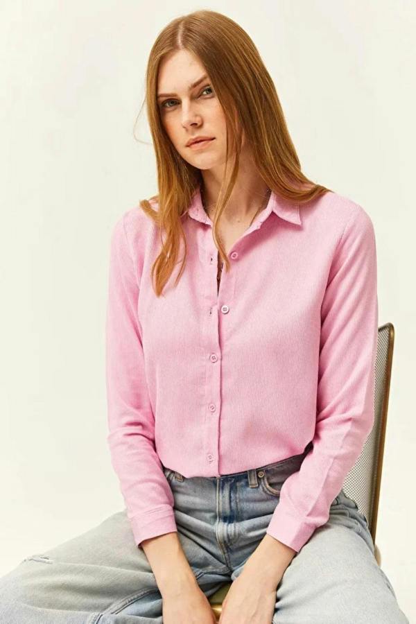 Hoxton Gal Fine Ribbed Corduroy Shirt