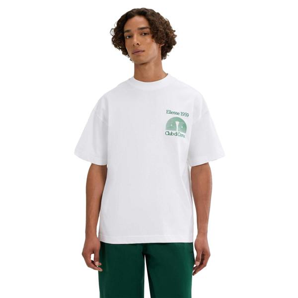 Ellesse Mens Club Di Corsa T-Shirt - White - 