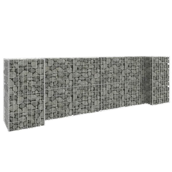 Berkfield H-Shaped Gabion Planter Steel Wire 260x40x80 cm