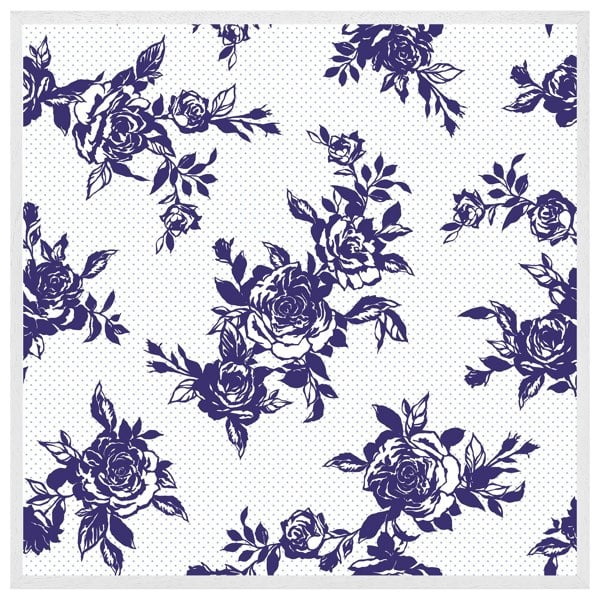 Benjamin Tate Design Roses print on polka dots (Picutre Frame)