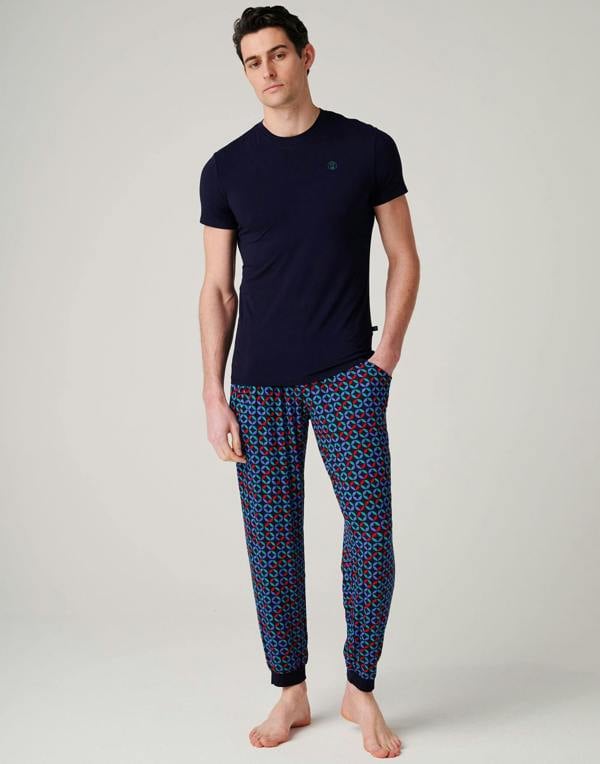 British Boxers Men's Bamboo Pyjama Set - Minimalist Geometric