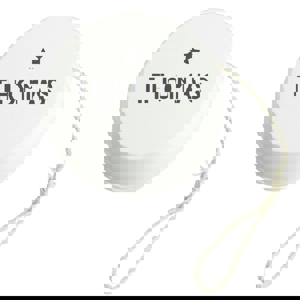 Personalised Memento Company Personalised Grey Star White Wooden Yoyo