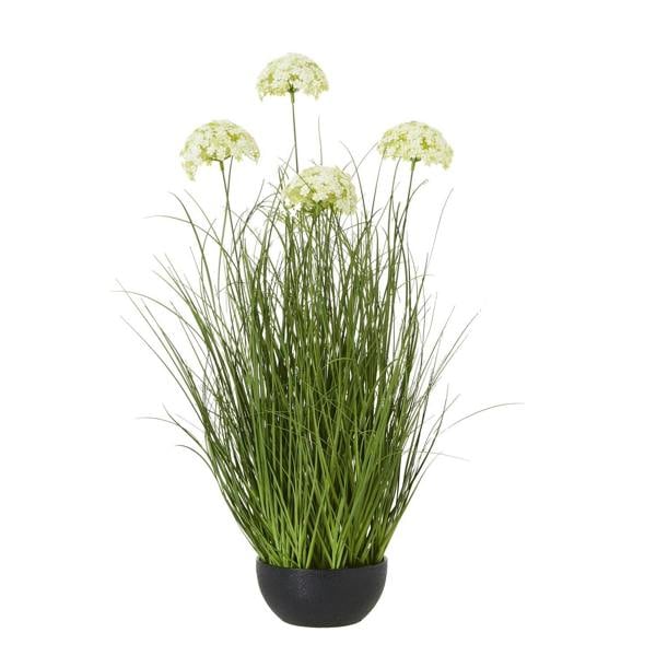 Wyld Haus Artificial Flower Large 120cm White Allium Plant (no pot included)