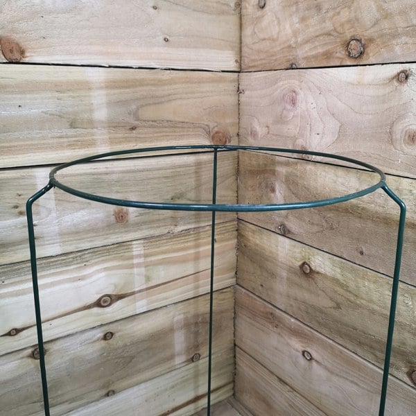 Samuel Alexander Pack of 3 Urban Metal Herbaceous Garden Plant Support Ring Large 40cm x 60cm