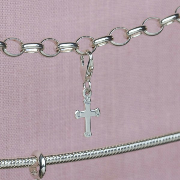 Sterling Silver Cross Charm - MYLEE London