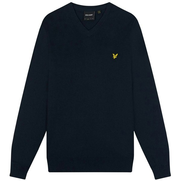 Lyle & Scott Cotton Merino Pull-over Jumper - Dark Navy