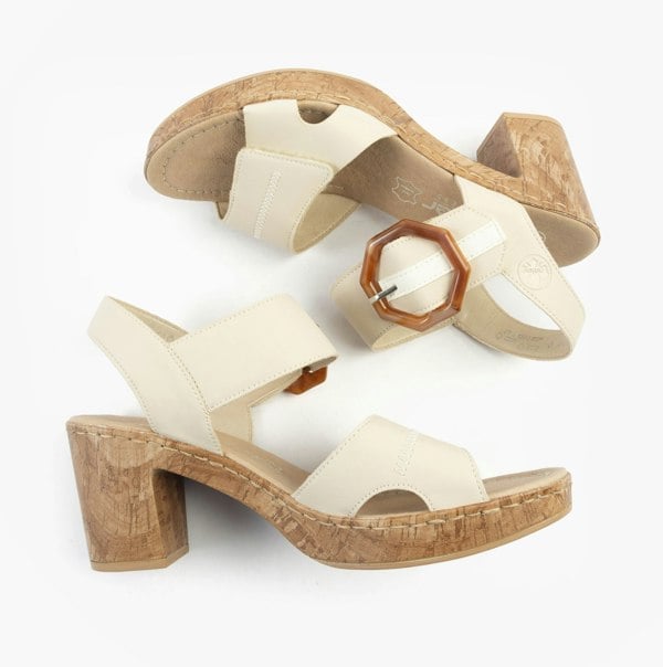 Rieker 66876-60 Womens Sandals - Beige