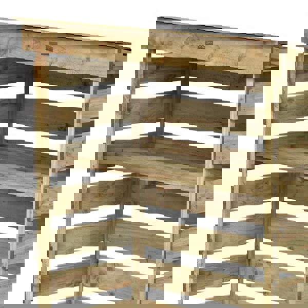 Small log store with kindling shelf, tanalised timber