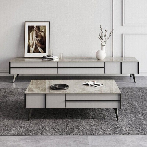 Ohyama Living Room Table Set, Coffee Table, TV Stand-Weilai Concept-Galaxy Grey-Coffee Table Only-Weilai Concept