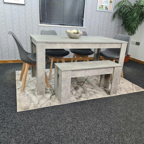 Kosy Koala Dining Table Set with 4 Chairs Dining Room and Kitchen table set of 4, and Bench