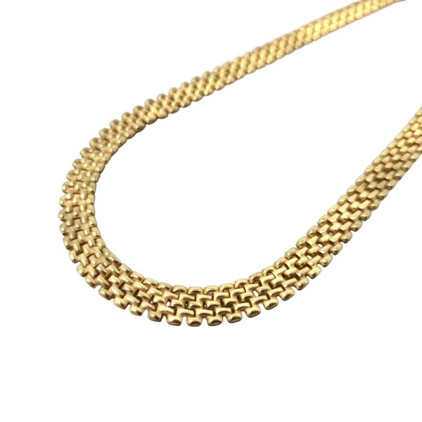 18ct Gold Vermeil Luxury Woven Necklace