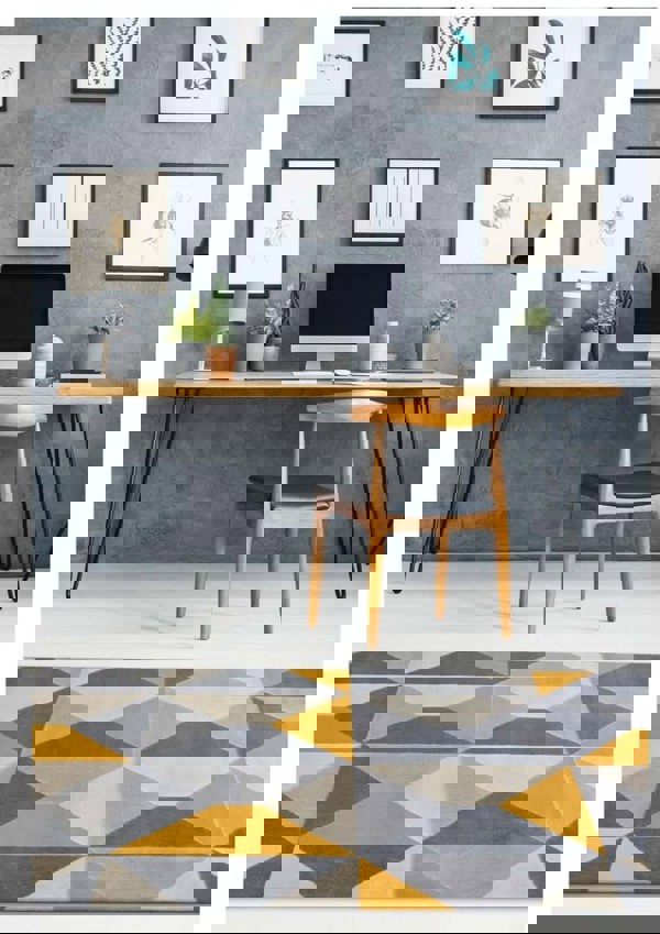 Abstract Design Multicolour Living Room Rug – The Rugs