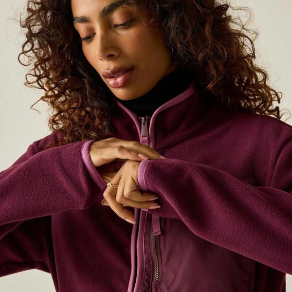 Regatta Womens/Ladies Frankie Full Zip Fleece - Fig/Violet - 