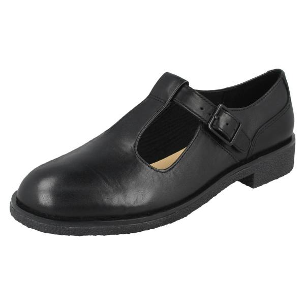 Clarks Ladies Clarks T-Bar Heeled Shoes - Griffin Town