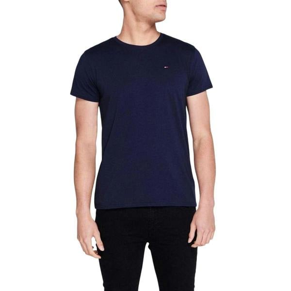 Tommy Jeans Mens Embroidered Logo Loose T-Shirt - Navy - 