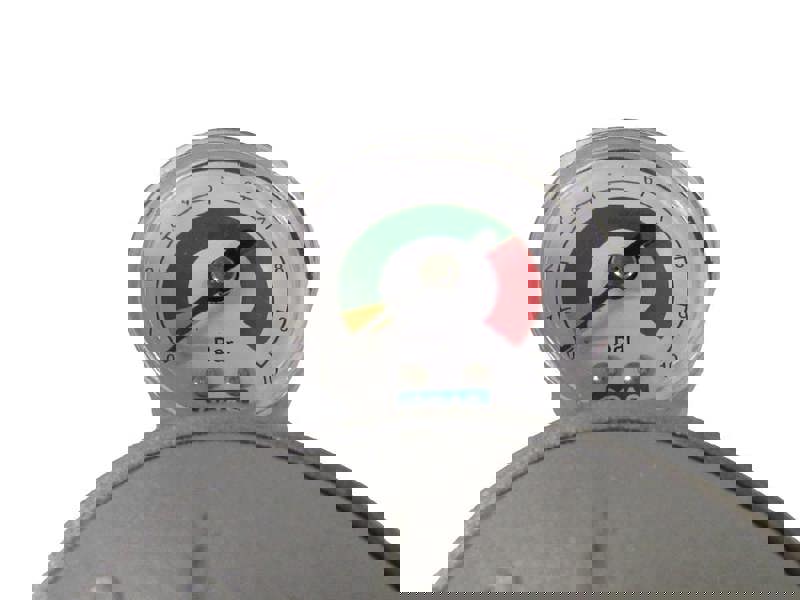 Butane Clip On Gas Regulator with Gauge 30 mbar (20MM Caravan Motorhome Bottle Cylinder)