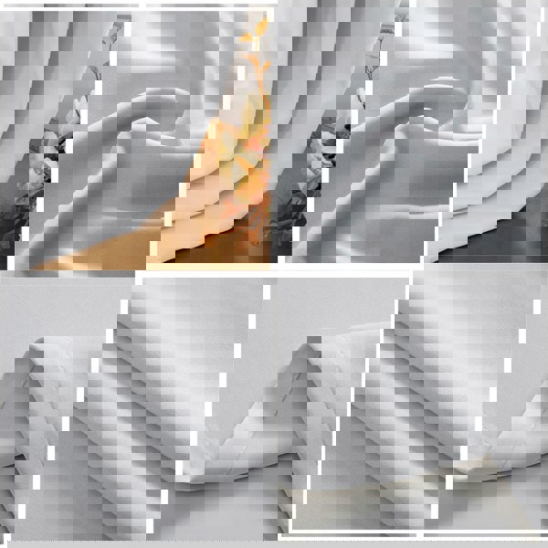 Grey Eyelet Curtains - Thermal Blackout Curtains  - 66 x 72 Inch Drop - 2 Panel Image 2