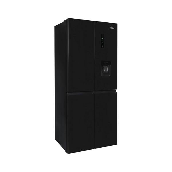 Willow 415L American Style Fridge Freezer WSBES4MDB - Black