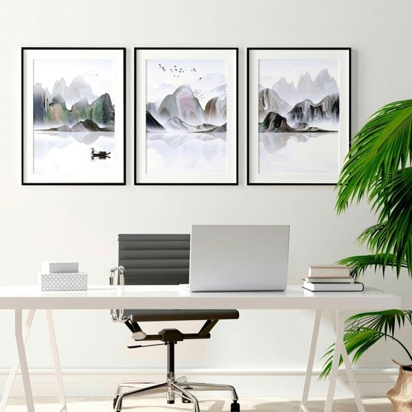 Cool office decor | set of 3 wall art prints