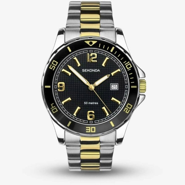 Sekonda Dive Two Colour Black Dial Watch 1581
