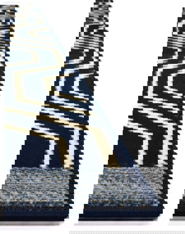 Maestro Labyrinth Navy Rug | Geometric Elegance | The Rugs