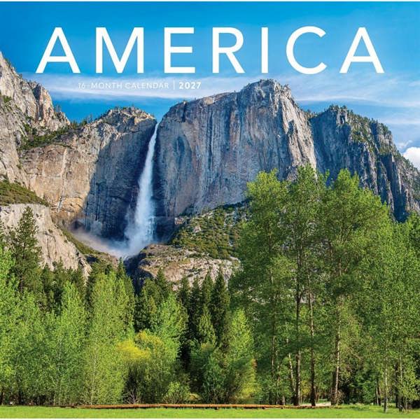 America Calendar 2027, Wall Calendars, Month To View, Travel, Gift
