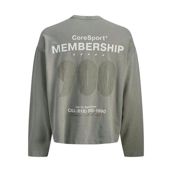 Jack And Jones Mens Athletic Club Ribbed Back Print Sweatshirt - Shadow - 