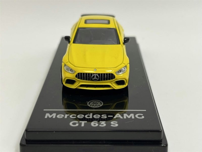 2018 mercedes amg gt 63s yellow lhd 1:64 scale paragon 55285